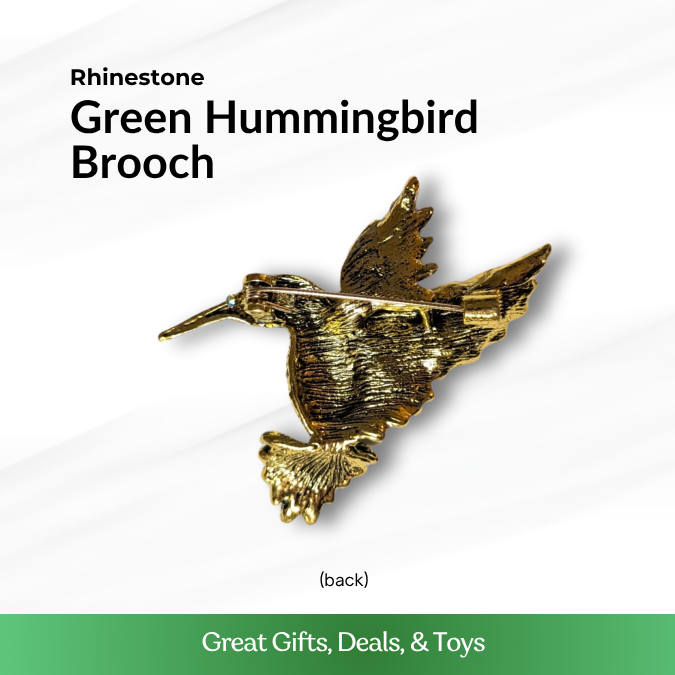 Green Hummingbird Brooch