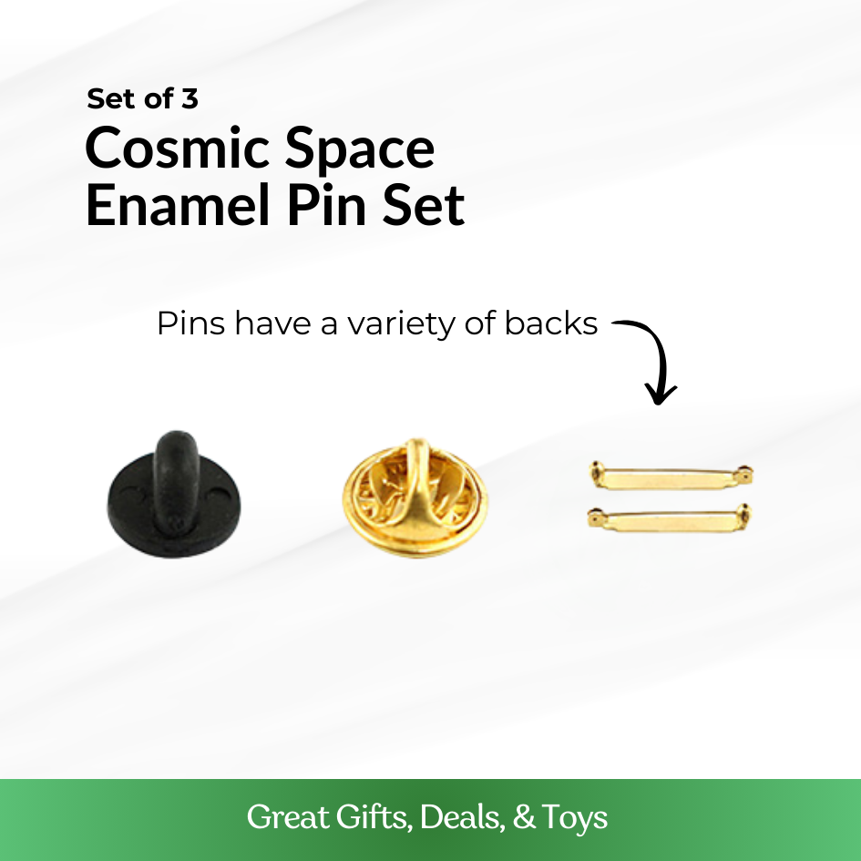 Cosmic Space Enamel Pin Set (Surprise Pack of 3)