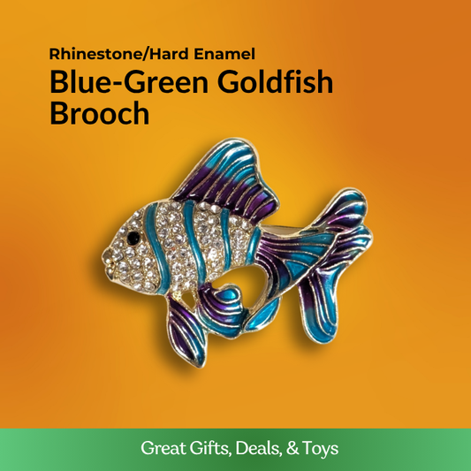 Green/Blue Goldfish Brooch