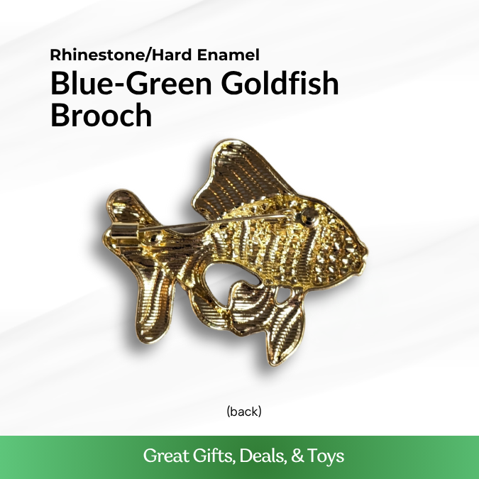 Green/Blue Goldfish Brooch