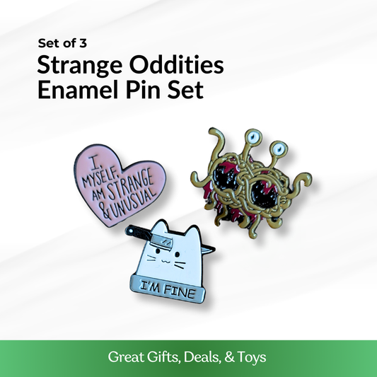 Strange Oddities Enamel Pin Set (Surprise Pack of 3)