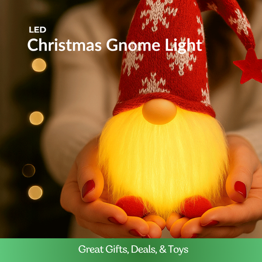 Red Christmas Gnome LED Light