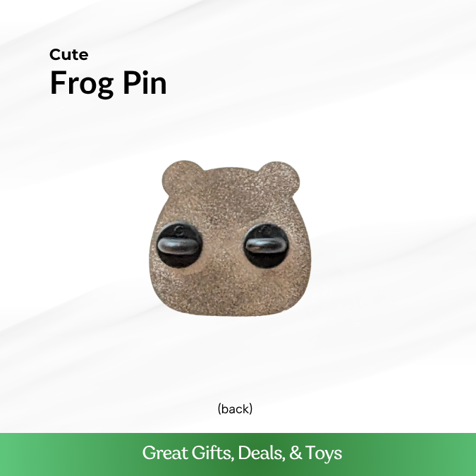 Frog with Hearts Enamel Pin