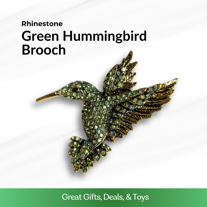 Green Hummingbird Brooch