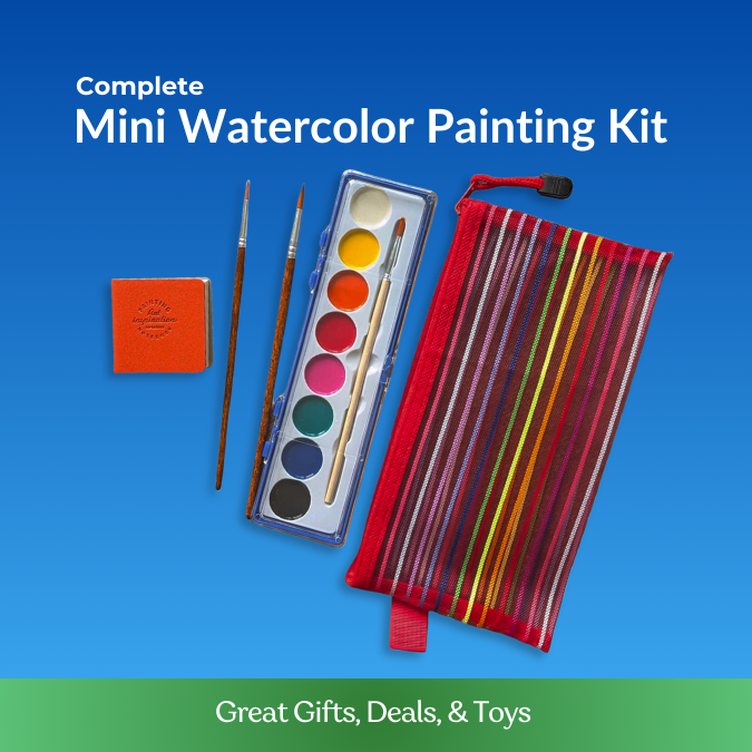 Mini Watercolor Painting Kit