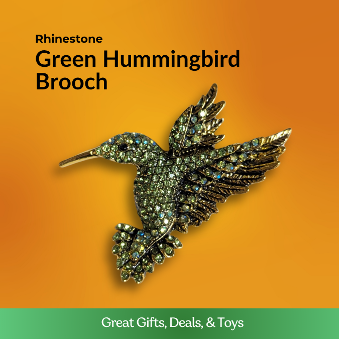 Green Hummingbird Brooch