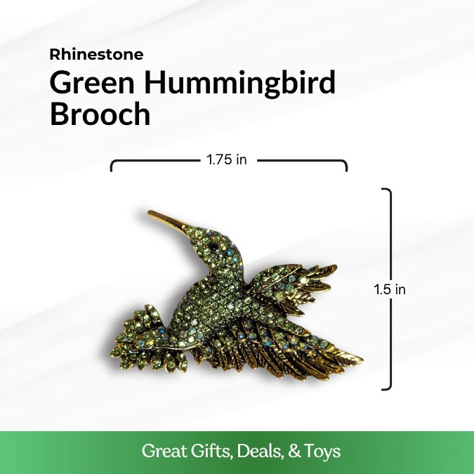 Green Hummingbird Brooch