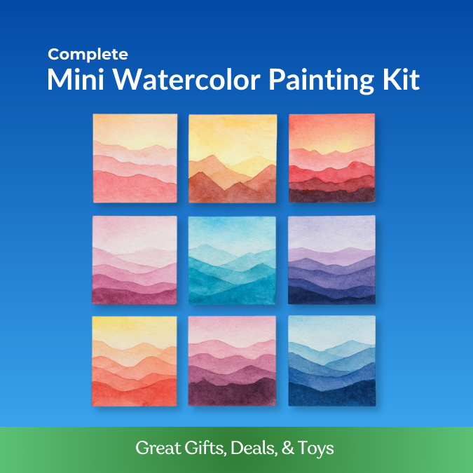Mini Watercolor Painting Kit