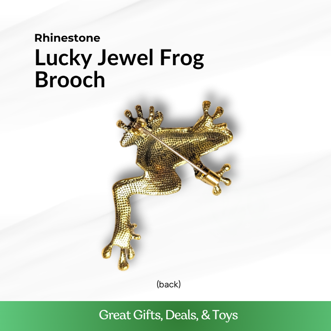 Lucky Jewel Frog Brooch