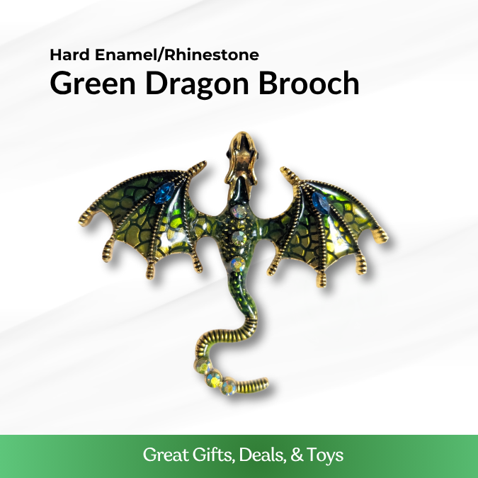 Green Dragon Brooch
