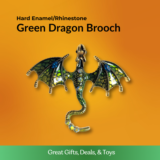 Green Dragon Brooch