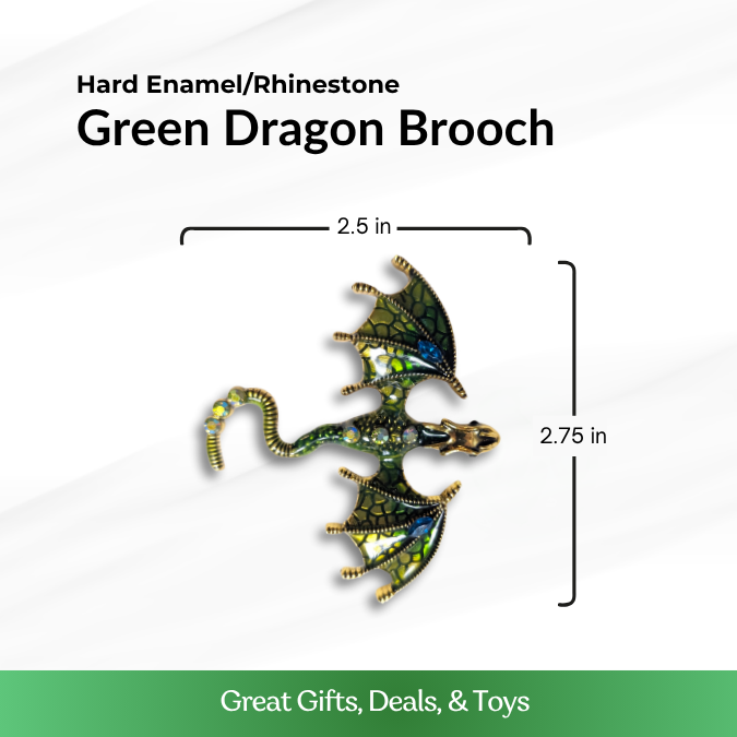 Green Dragon Brooch