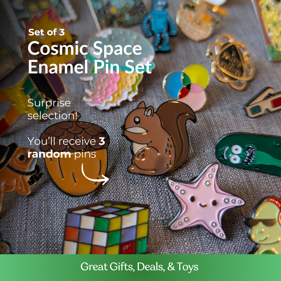 Cosmic Space Enamel Pin Set (Surprise Pack of 3)