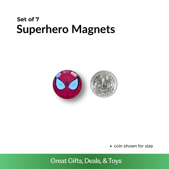 Superhero Magnets - Set of 7