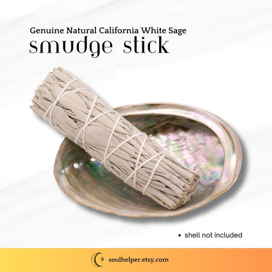 Natural California White Sage Smudge Stick – 4” x 1.25”