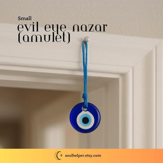 Blue Evil Eye Amulet – Nazar Protection Charm, Spiritual Decor