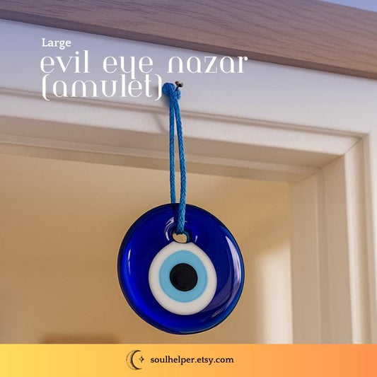 Blue Evil Eye Amulet – Nazar Protection Charm, Home Decor