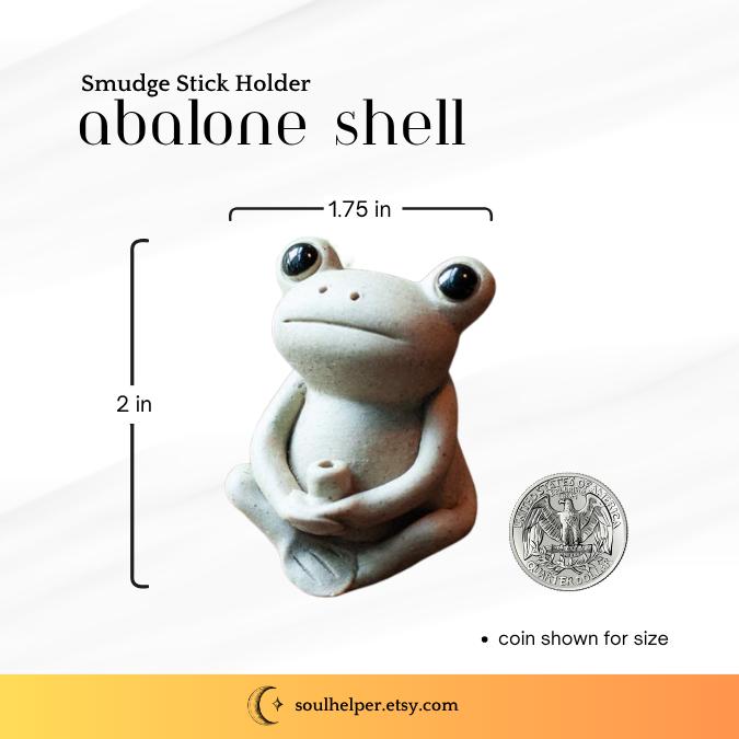 Clay Frog Incense Holder – Handcrafted Whimsical Spiritual Decor